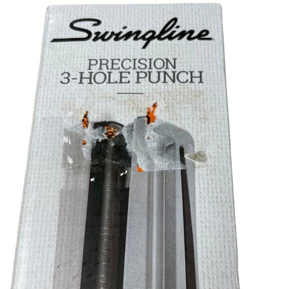 Swingline Precision 3 Hole Punch Brand New in Box 10 Sheet Capacity Silver NIB - Picture 2 of 6